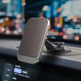 For apple iphone 12 13 cell phone fast charging 15W magsafe bracket car magnetic wireless charger - U991-Coffee-color