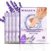 Foot exfoliating mask; suitable for dead skin and calluses; gentle foot care foot mask 4 pieces-lave - default
