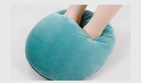 Autumn And Winter Office Home Foot Warmers Foot Warmers Electric Heating Usb Foot Warmers - green