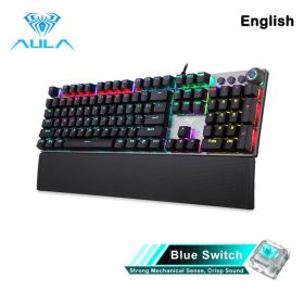 F2088 Mechanical Gaming Keyboard Anti-ghosting 104 brown Switch blue Wired Mixed Backlit Keyborad for Game Laptop PC - China - 108 blue switch