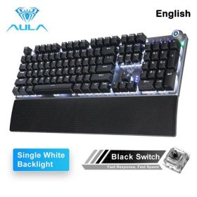 F2088 Mechanical Gaming Keyboard Anti-ghosting 104 brown Switch blue Wired Mixed Backlit Keyborad for Game Laptop PC - China - 108 White backlight