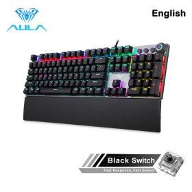 F2088 Mechanical Gaming Keyboard Anti-ghosting 104 brown Switch blue Wired Mixed Backlit Keyborad for Game Laptop PC - China - 108  black switch