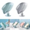 Leaf Shape Soap Box Drain Soap Holder Box Kitchen Sponge Storage Rack Bathroom Shower Soap Self Bathroom Supplie Kitchen Gadget - 02 - SPAIN