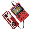 Retro Portable Mini Handheld Video Game Console 8-Bit 3.0 Inch Color LCD Kids Color Game Player Built-in 400 games - China - Red with Gamepad