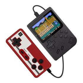 Retro Portable Mini Handheld Video Game Console 8-Bit 3.0 Inch Color LCD Kids Color Game Player Built-in 400 games - China - Black with Gamepad