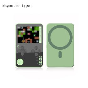 K10 Mini Portable Video Game Console Game Player Built-in 500 Classic Games Console Game Player Built-in 500 Classic Games - green magnetic