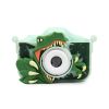 3D Cartoon Digital Camera Dinosaur Animal Shark Unicorn 20MP Children Mini Cameras Toy Take Pictures And Videos Play Games - Green - 16GB
