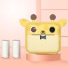 Children Instant Camera Print Camera 1080P Video Photo Digital Camera With Print Paper For Child Birthday Christmas Gift - Yellow-2 rolls