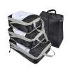 4pcs Packing Cubes Suitcase Organiser Packing Bags Luggage Organiser Set  - Black