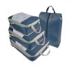 4pcs Packing Cubes Suitcase Organiser Packing Bags Luggage Organiser Set  - Navy Blue
