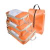4pcs Packing Cubes Suitcase Organiser Packing Bags Luggage Organiser Set  - Orange