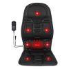 Back Massager Cushion Electric Massage Car Seat Cushion Chair Pad with Heating Function 8 Vibration Modes 3 Intensity Levels - US