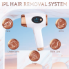 IPL Laser Permanent Hair Removal 999900 Flash 9 Energy Level Body Epilator For Women - Rose Gold - electronics, plastic