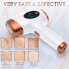 IPL Laser Permanent Hair Removal 999900 Flash 9 Energy Level Body Epilator For Women - Rose Gold - electronics, plastic