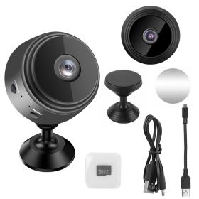 Mini Camera Wireless Wifi IP Home Security Cam 1080P Full HD Surveillance Camera Nanny Cam with 32G MMC Card - Black