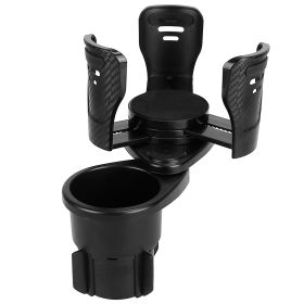Universal Car Cup Mount Holder Expander with Adjustable Base Multifunctional Auto Drink Beverage Cup Holder Adapter Insert Organizer - Black