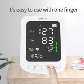 CONTEC08E LED Screen Electronic Sphygmomanometer Adult BP Cuff Monitor Blood Pressure NIBP Records - CONTEC08E
