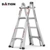 Household engineering multifunctional aluminum alloy telescopic ladder A-type ladder straight ladder 17ft - as Pic