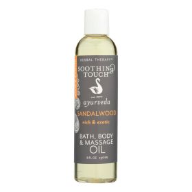 Soothing Touch Bath and Body Oil - Sandalwood - 8 oz - 0516187