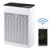 Home Air Purifier boasts its robust 5 layers of filters: Cold Catalyst Filter; Activated Carbon Filter; - As pic