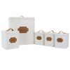 Multiful Piece Essential Houseware Kitchen Storage and Organization Canister Set - White - Kitchen Storage