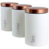 Multiful Piece Essential Houseware Kitchen Storage and Organization Canister Set - Matte White - Kitchen Storage