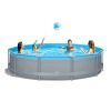 Above Ground Swimming Pools with Pump 12ft x 12ft x 30inch for Family Water Sport Backyard Garden - as Pic
