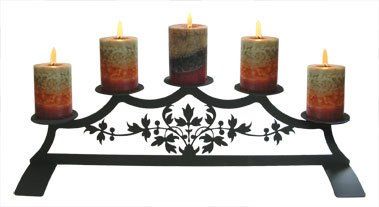 Victorian - Fireplace Pillar Candle Holder