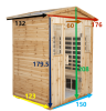 Outdoor four person sauna room - as Pic