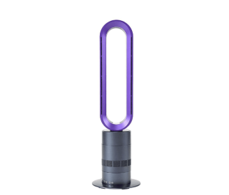 32 in. Space Heater Bladeless Tower Fan, Heater & Fan Combo, 9H Timer 10 Speeds with Remote Control for Home-Purple