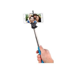 Outdoor Traving Bluetooth Telescoping Extendable Monopod Selfie Stick - Blue-42" - Selfie Stick