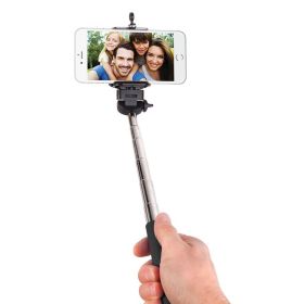 Outdoor Traving Bluetooth Telescoping Extendable Monopod Selfie Stick - Black-42" - Selfie Stick