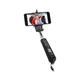 Outdoor Traving Bluetooth Telescoping Extendable Monopod Selfie Stick - black - Selfie Stick