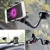 360Â° Car Windshield Mount Cradle Suction Cup Holder for Cell Phone GPS - black
