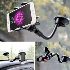 360Â° Car Windshield Mount Cradle Suction Cup Holder for Cell Phone GPS - black