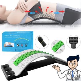 Back Cracker Lower Back Pain Relief Device With Magnet, Lumbar Support Spine Board For Herniated Disc, Sciatica, Scoliosis - Silicone