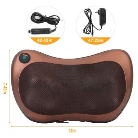 Back Neck Massage Pillow Thermotherapy Kneading Manipulation Massager Car Massage Pillow - US