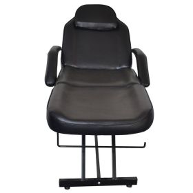 015A Beauty Salon Bed with Stool Black