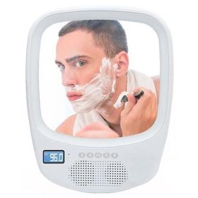Fogless Light Up Mirror w/ Bluetooth Speaker