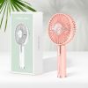 Summer Portable Mini Fan 3 Speed Adjustable Fan USB Rechargeable - pink