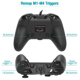 Dual-Vibration PC Game Controller Compatible Windows 10/8/7 PC Laptop And TV Box - Black-1 - Gaming Controller