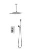 12 Inch Bathroom Rain Shower Combo Set Brushed Nickle - Brushed Nickle