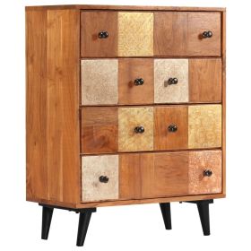 Chest of Drawers 23.6"x11.8"x29.5" Solid Acacia Wood - Brown