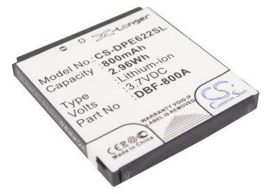 800mAh Battery - CS-DPE622SL / Li-ion / Volts: 3.7 - black