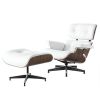 High grade vintage 8 layer leather plywood ergonomic design office chair - White2