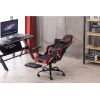 Gaming Chair, Gaming Chair with Footrest, Ergonomic Desk Chair, Adjustable PC Gamer Chair for Adults XH - Black & Red