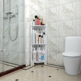 Free shipping 3 Tier Corner Shower Shelf Waterproof for Bathroom Storage YJ - White