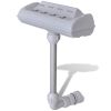 Cascade Waterfall Swimming Pool Fountain with LED Lights - White