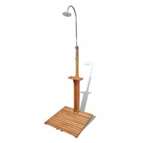 vidaXL Wooden Garden Shower - Brown