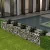 Gabion Basket Galvanized Steel 118.1"x11.8"x19.7" - Silver